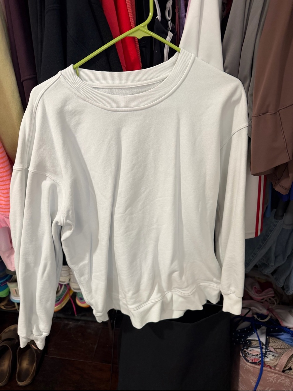 lululemon athletica White Crewneck Sweatshirt